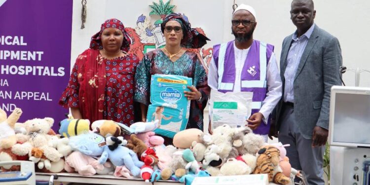 Gambian First Lady Fatoumatta Bah-Barrow receives €500,000 worth of medical equipment and supplies donated by Human Appeal Ireland
