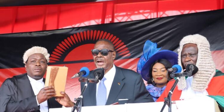 Mutharika sworn in for second term