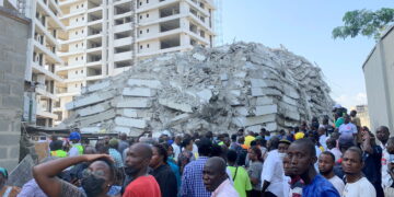 Several workers trapped under collapsed high-rise in Nigeria- witnesses