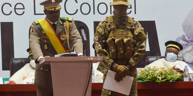 Mali coup leader Assimi Goita sworn in as interim leader