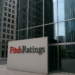 Fitch Ratings signage on office building following Ghana sovereign rating upgrade