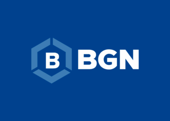 Logo of global commodities group BGN on a blue background.