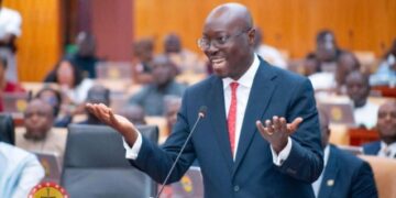 Finance Minister Cassiel Ato Forson speaking in Parliament during the presentation of Ghana’s 2026 Budget Statement.