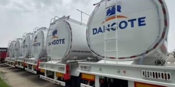 Aerial view of the Dangote Refinery complex near Lagos, Nigeria, Africa’s largest oil refinery.