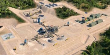 Aerial view of the Ewoyaa lithium project site in Ghana, central to the revised Ghana lithium deal with Atlantic Lithium.