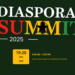 Logo for the Diaspora Summit 2025 showing the event dates, 19–20 December 2025, at the Accra International Conference Centre
