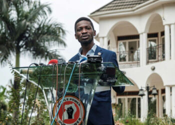 Bobi Wine addresses journalists at his Kampala residence amid heavy security following Uganda’s disputed election