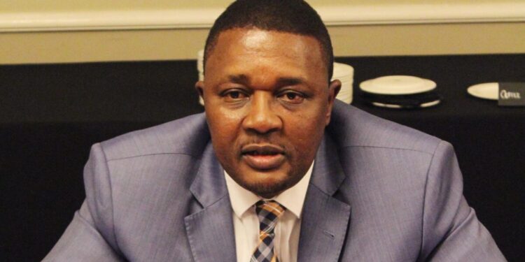 Walter Mzembi, former Zimbabwe tourism and foreign affairs minister, pictured during court proceedings in Harare.