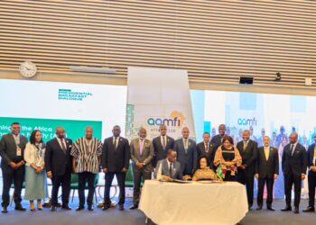 Ghana President John Mahama observes signing of Africa Infrastructure Financing Facility agreement at AU summit
