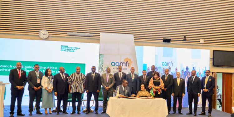 Ghana President John Mahama observes signing of Africa Infrastructure Financing Facility agreement at AU summit