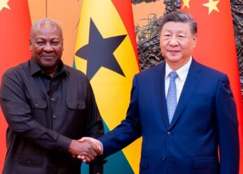 Ghana President John Dramani Mahama and China’s President Xi Jinping during bilateral meeting in Beijing discussing Ghana China trade deal