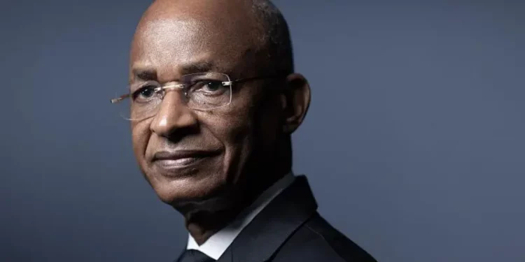 Portrait of a Guinean opposition political leader speaking out after the dissolution of political parties ahead of elections in Guinea