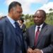 Cyril Ramaphosa with US civil rights leader Jesse Jackson during a meeting highlighting solidarity with South Africa’s anti-apartheid struggle