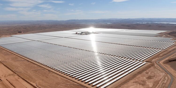 Large solar power plant supporting Africa electrification expansion backed by World Bank $50bn initiative