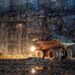 Heavy mining truck operating inside an open-pit mine, illustrating Ghana’s mining sector which generated record mineral royalties in 2025