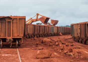 Alumina refinery and bauxite processing facility in West Africa showing industrial infrastructure for mineral value addition