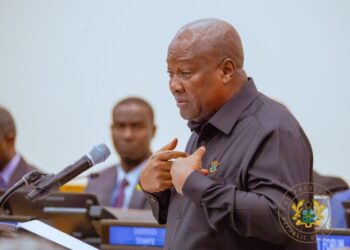 John Dramani Mahama speaking at United Nations General Assembly on Ghana-led slavery reparations resolution