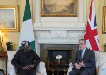 Keir Starmer meets Nigeria’s President Bola Tinubu in London to discuss £70m steel deal for Lagos port redevelopment