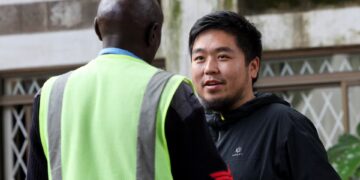 Chinese national Zhang Kequn outside Nairobi court after pleading guilty in Kenya ant trafficking case involving 2,200 smuggled ants