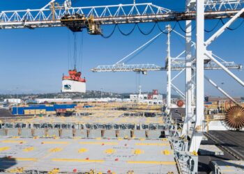 Modern residential development near port infrastructure highlighting Africa’s urban growth and trade-linked expansion