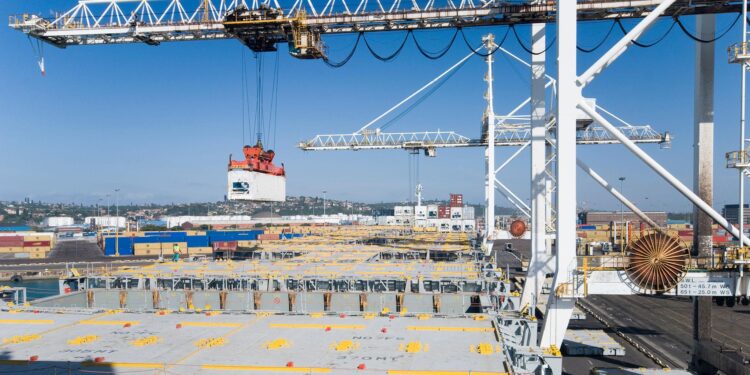 Modern residential development near port infrastructure highlighting Africa’s urban growth and trade-linked expansion