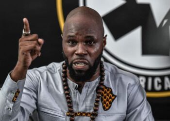 Kemi Seba Pan-African activist speaking during public address amid arrest and extradition case