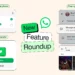 WhatsApp new features showing multi-account use, cross-platform chat transfer and storage management tools