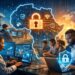 African cybersecurity professionals and digital workers collaborate around secure technology systems beneath a glowing outline of Africa symbolising digital sovereignty, AI and cyber resilience
