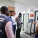 WHO and IOM officials inspect a health screening and surveillance facility during Ghana’s Ebola preparedness exercise