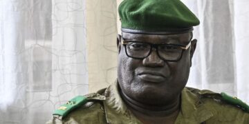 General Mohamed Toumba, Niger's Interior Minister and senior junta leader, attending an official event in Niamey in September 2023