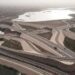 Aerial view of highway and transport infrastructure in Burkina Faso linked to the country’s new diaspora bond-funded development projects