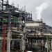 Industrial units and pipelines at the Dangote Petroleum Refinery in Lagos, Nigeria, as the company challenges renewed fuel import licences in court