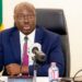 Ghana Finance Minister Cassiel Ato Forson speaks during a government briefing on economic reforms and IMF policy support in Accra