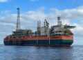 Offshore gas infrastructure at the Greater Tortue Ahmeyim LNG project near Senegal’s maritime border with Mauritania