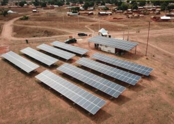 Solar mini-grid infrastructure serving a rural African community