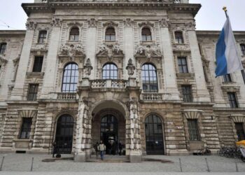 Munich Regional Court where 12 Nigerian nationals were sentenced in a romance scam and money laundering case in Germany