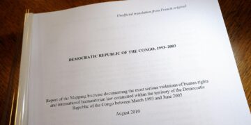 Cover of the 2010 UN Mapping Report documenting serious human rights and humanitarian law violations in the Democratic Republic of Congo between 1993 and 2003
