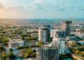 Skyline of Accra’s central business district, reflecting Ghana’s economic growth and renewed investor confidence in 2026