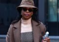Diezani Alison-Madueke leaves Southwark Crown Court in London during her UK bribery trial in January 2026