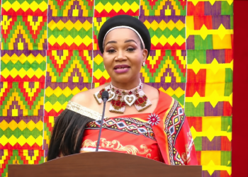 Eswatini Senate President Lindiwe Dlamini addresses delegates at the Fourth African Inter-Parliamentary Conference in Accra, Ghana, on June 3, calling for greater African sovereignty and legislative independence