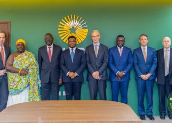 Ghana Gold Board and World Gold Council representatives following gold-sector talks in Accra