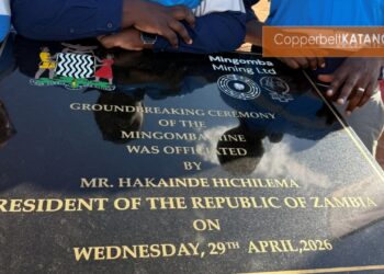 KoBold Metals and ZCCM-IH officials at the Mingomba copper project groundbreaking in Zambia