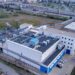 Aerial view of iXAfrica’s NBOX1 data centre campus in Nairobi, with rooftop cooling equipment and surrounding roads