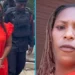 Camilla Alhassan pictured before and during her court case in Accra